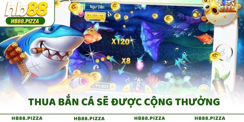 Thua bắn cá sẽ được cộng thưởng vào tài khoản ngày hôm sau