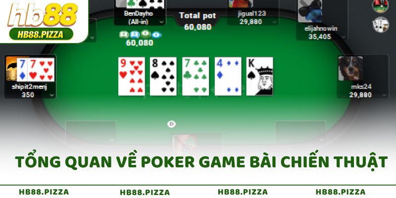 Tổng quan về Poker game bài chiến thuật